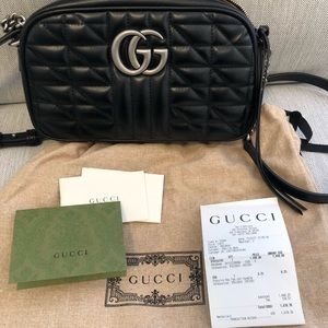 Gucci black Marmont small crossbody bag